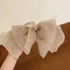 simple style bow knot cloth hair clip