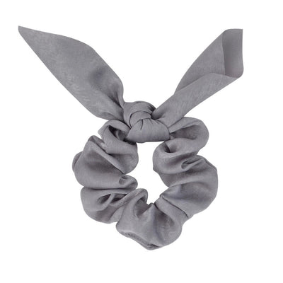 fashion simple solid color rabbit ears knot satin headdress head rope