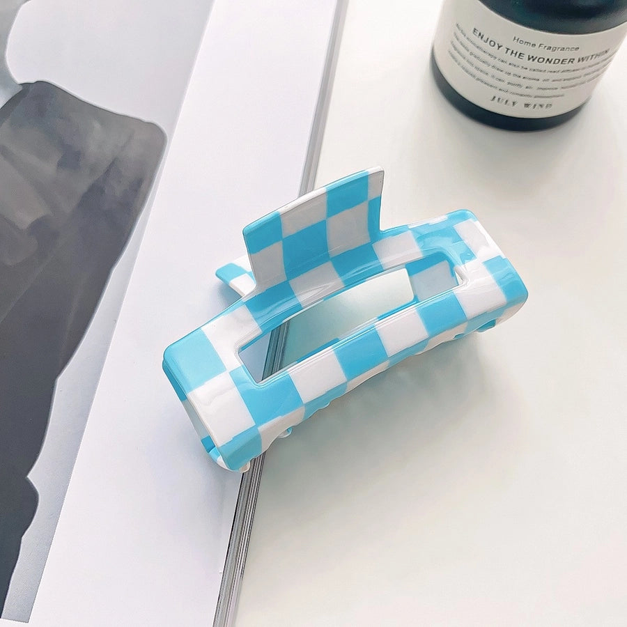 simple style lattice pvc hollow out hair claws