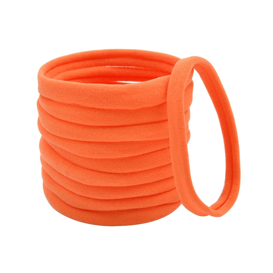 fashion solid color nylon hair tie 1 piece
