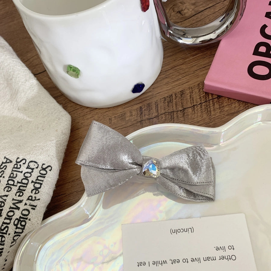 Women's Elegant Streetwear Bow Knot Leather Hair Clip Hair Tie