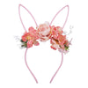simple style bunny ears cloth flowers hair band 1 piece