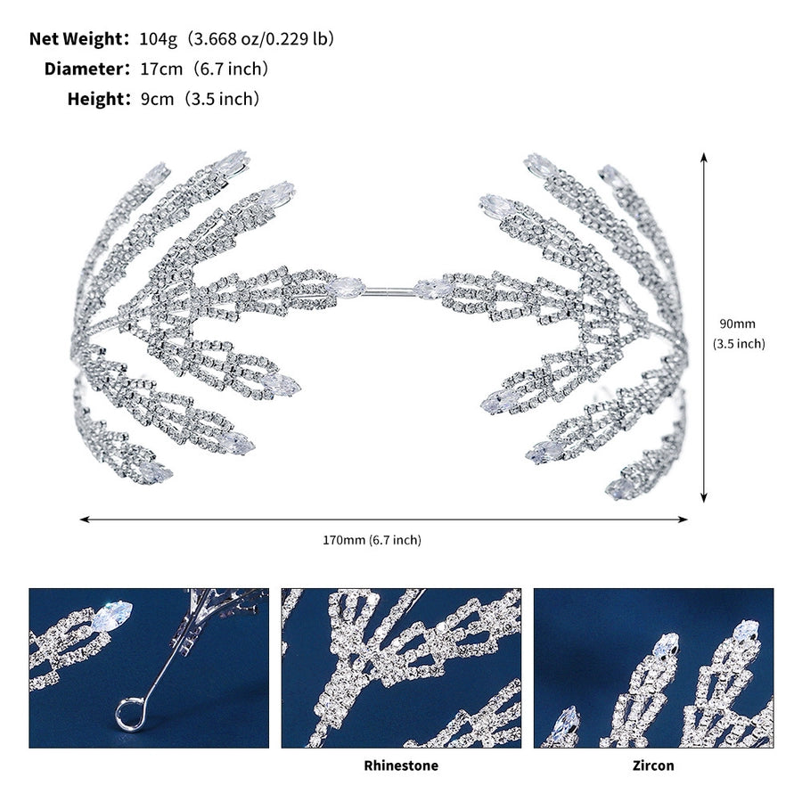 Women's Exaggerated Shiny Geometric Rhinestone Inlay Rhinestones Hair Band