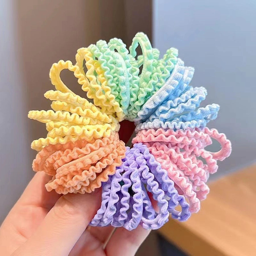 Children's Hair Tie Rubber Band Hair Band Hair Rope Girls' Baby Hair Tie Hair Rope Hair Accessories Hair Rope High Color Value Does Not Hage Hair