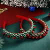 Christmas Elegant Cute Sweet Women's Halloween Pattern Colorful Bell Imitation Pearl Alloy Inlay Rhinestones Hair Band Party Headpieces