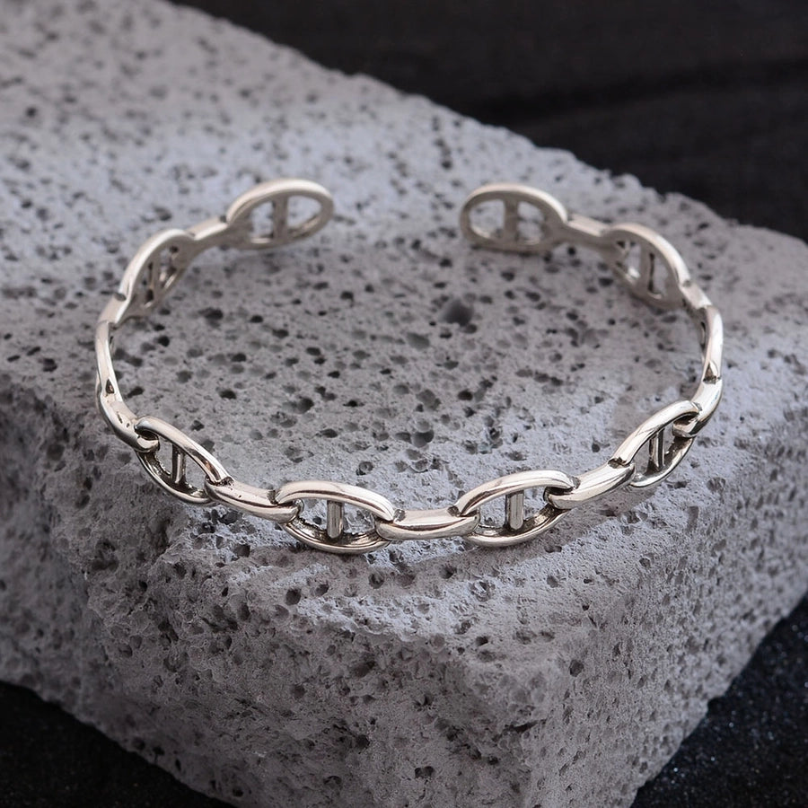 Jewelry Vintage Style Simple Style Geometric Copper Bangle