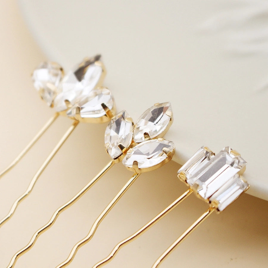 Antique U-shaped Hairpin Hair Accessories Simple Rhinestone Pin Hairpin Photography Portrait High-end Hair Hairpin