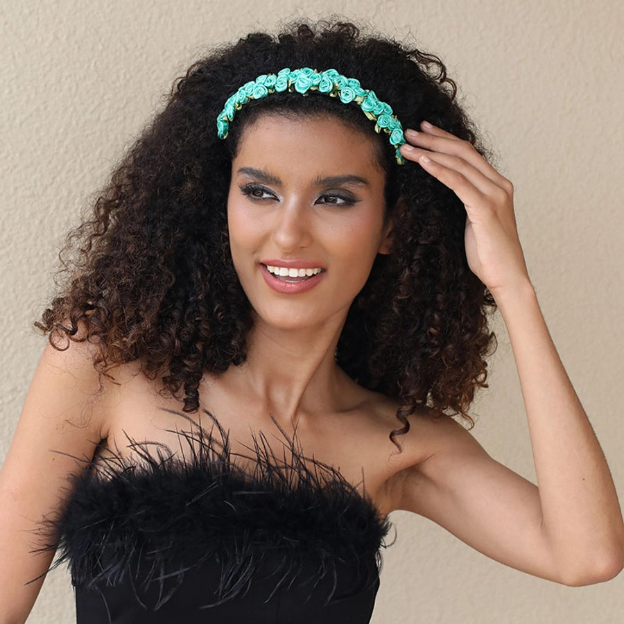 sweet flower cloth hair band