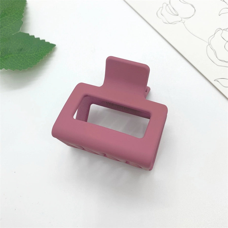 simple style solid color arylic hair claws 1 piece