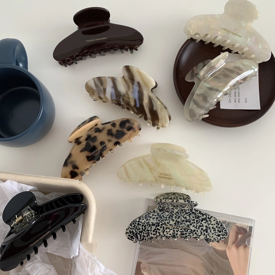 vintage style geometric acetic acid sheets hair claws