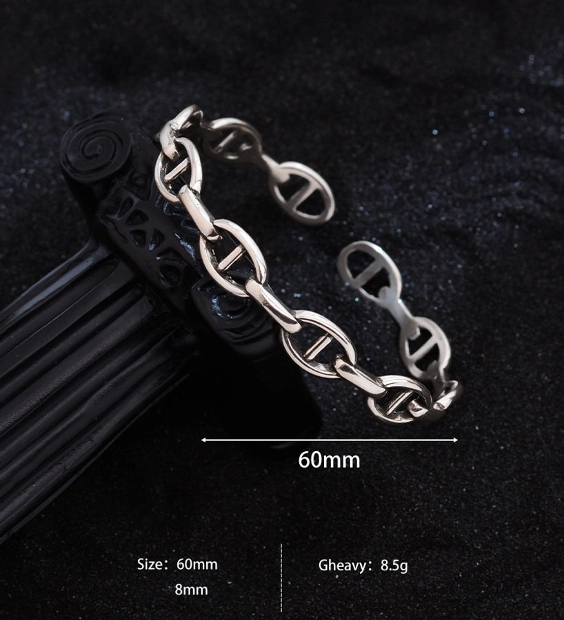 Jewelry Vintage Style Simple Style Geometric Copper Bangle