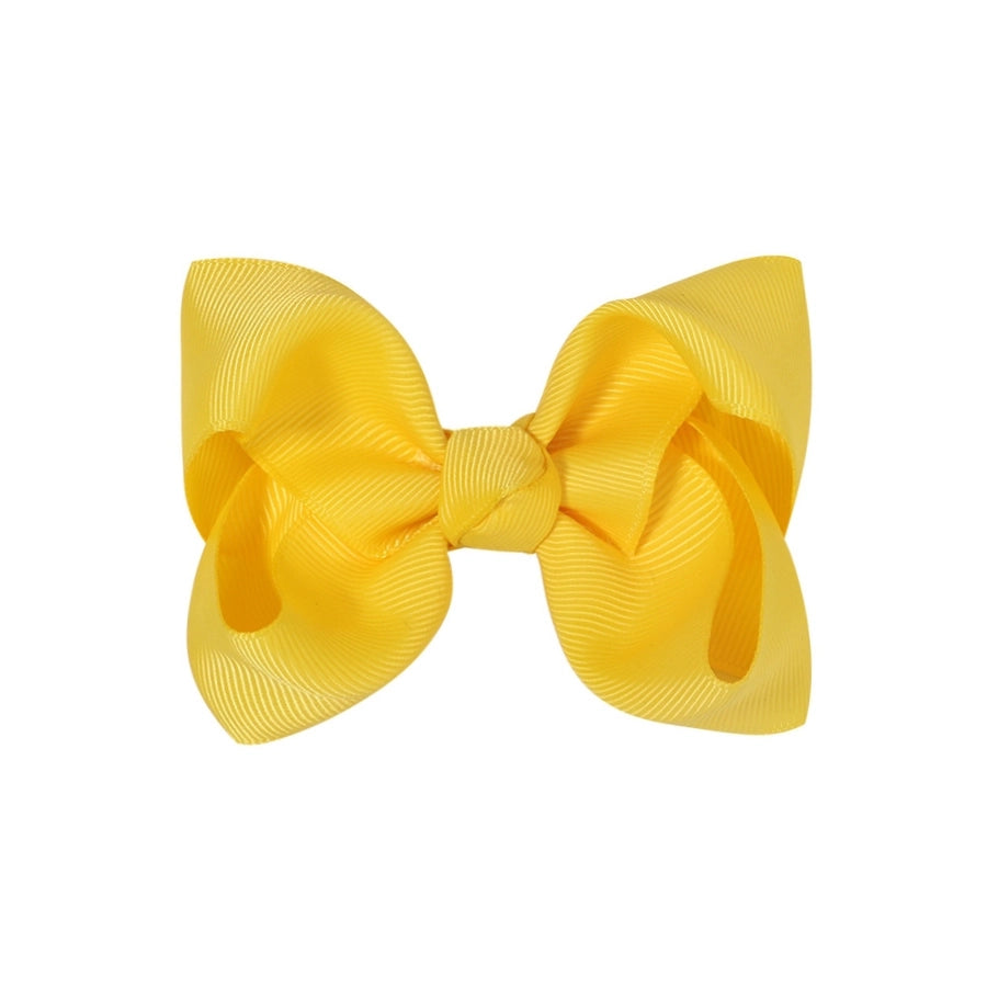 fashion bow knot polyester rib hair clip