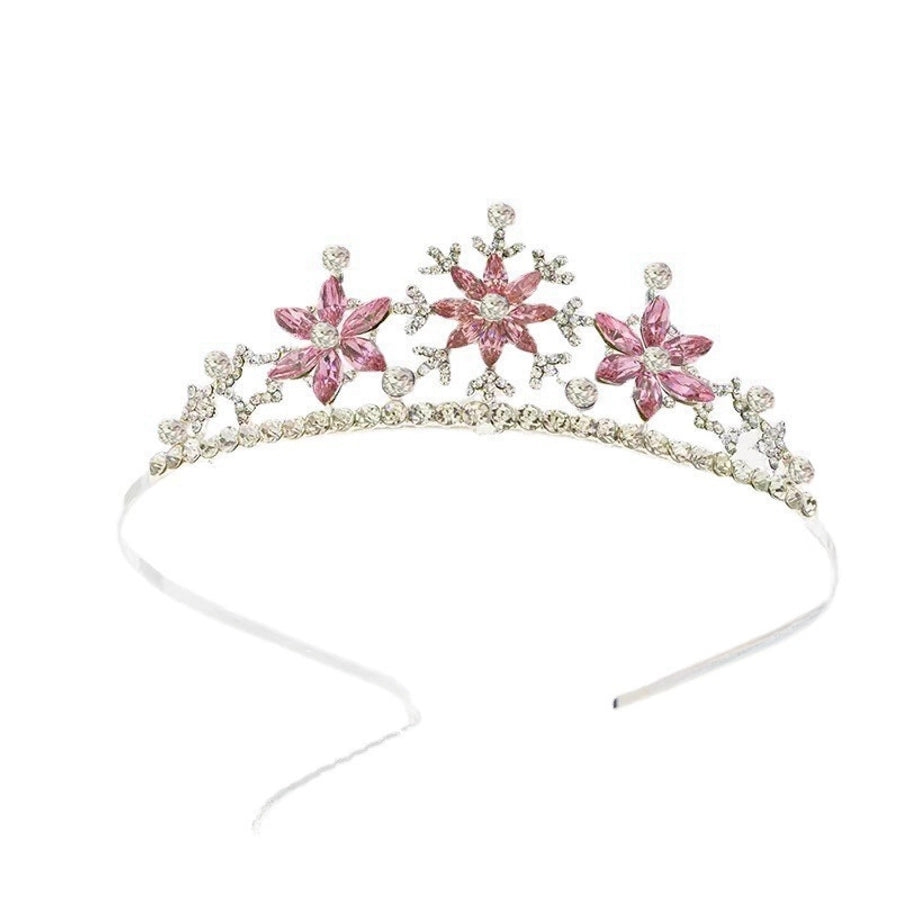 Korean Frozen Children's Crown Headwear Girls Crown Princess Aisha Children's Hair Accessories Girls Hair Band