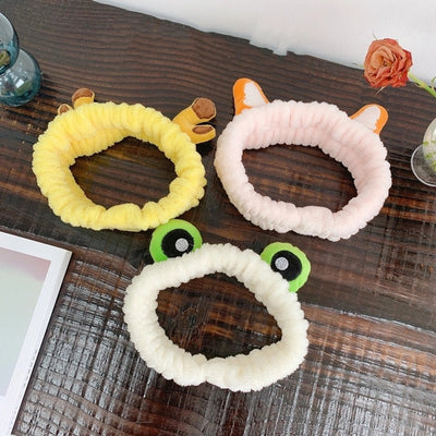 korean cute rabbit ears  plush hairband