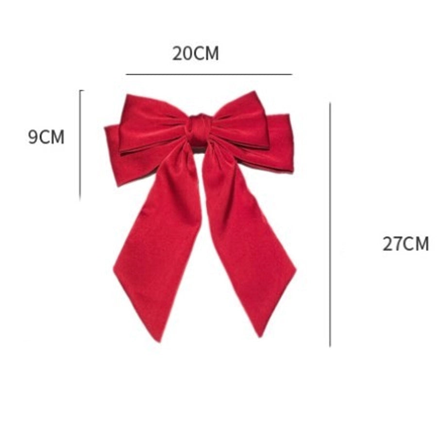 women's sweet simple style bow knot cloth hair clip
