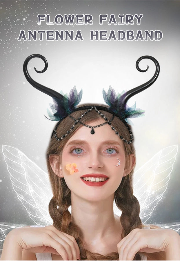 Flower Fairy Elf Tentacles Hair Hoop Mori Fantasy COSPLAY Hair Accessories Hair Hoop