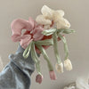 Women's IG Style Sweet Flower Bow Knot Cloth Hair Tie