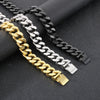 Domineering Fashion Personalized Stainless Steel Vacuum Electroplating Four-Sided Grinding Men's Necklace