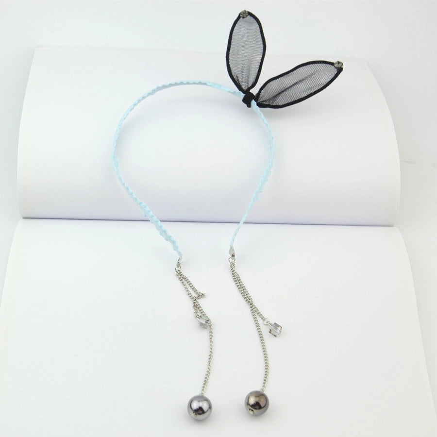 simple lace rabbit ears cute bow hairband