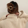 simple style solid color alloy plating hairpin