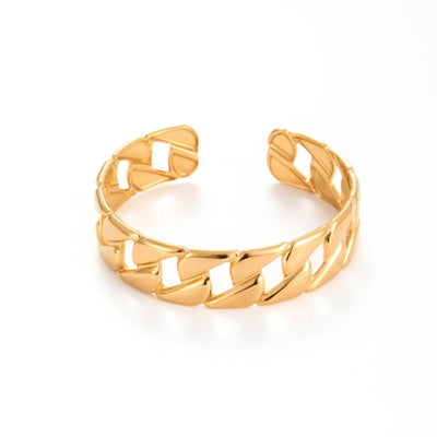 Vintage Style French Style Simple Style Leaf Heart Shape 304 Stainless Steel Bangle In Bulk