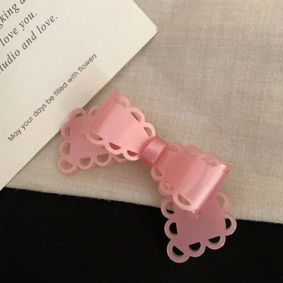 Women's Korean Style IG Style Bow Knot Acetic acid sheets Hair Clip