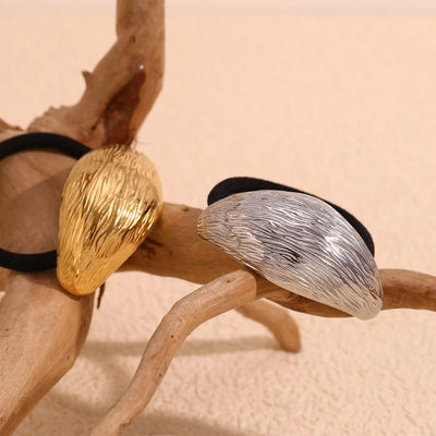 Women's IG Style Retro Geometric Solid Color 304 Stainless Steel Plating Hair Tie