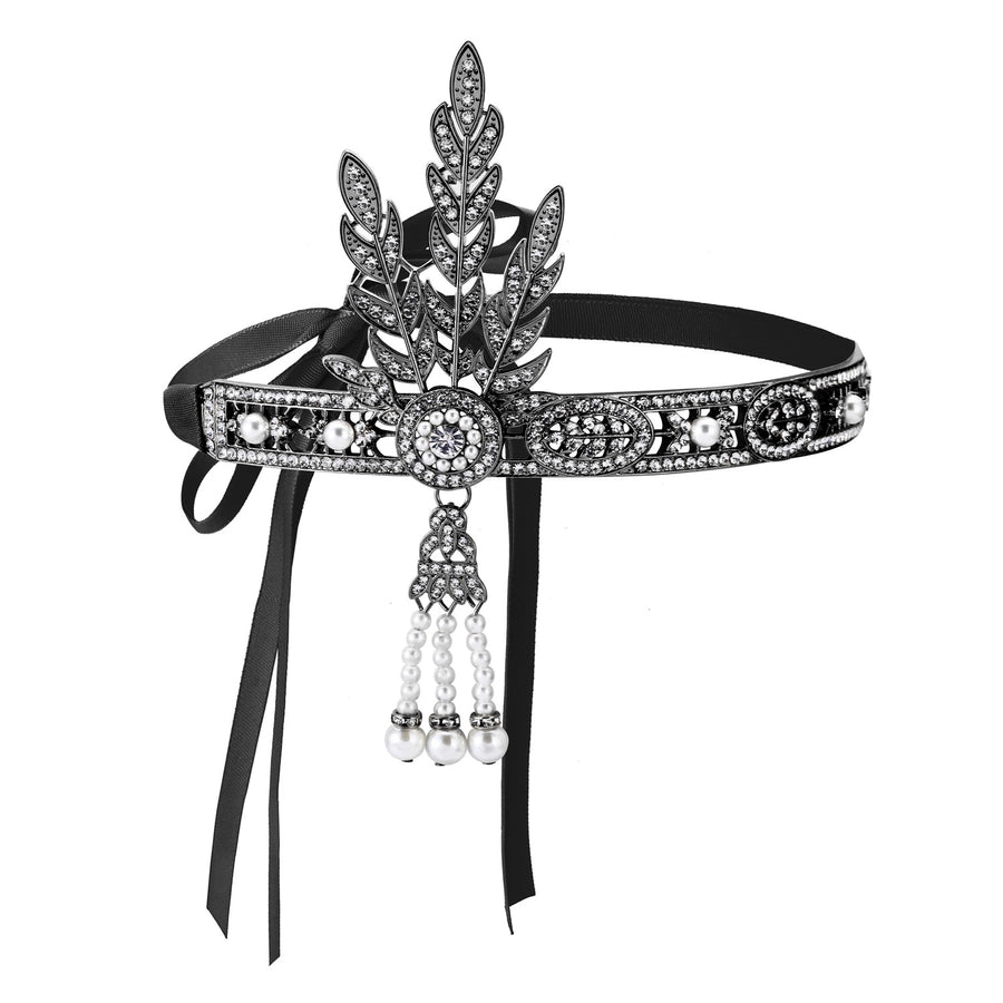Women's Retro Solid Color Cloth Zinc alloy Inlay Rhinestones Hair Band