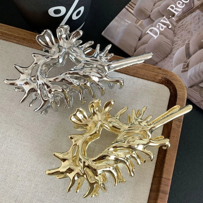 elegant streetwear butterfly alloy hair claws