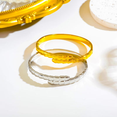 Vintage Style Simple Style Geometric 304 Stainless Steel Bangle In Bulk