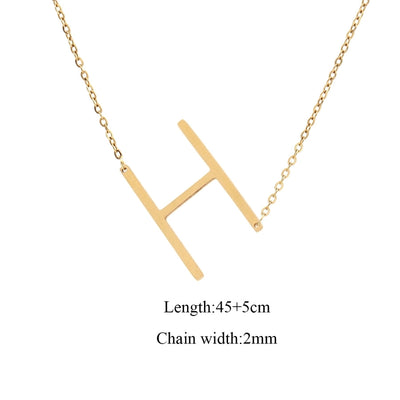 Jewelry Elegant Simple Style Classic Style Letter 201 Stainless Steel 304 Stainless Steel Pendant Necklace