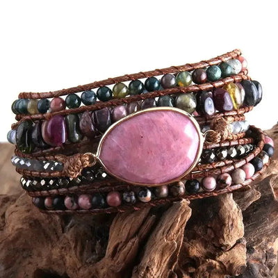 Vacation Geometric natural stone Beaded Chain Bracelets In Bulk