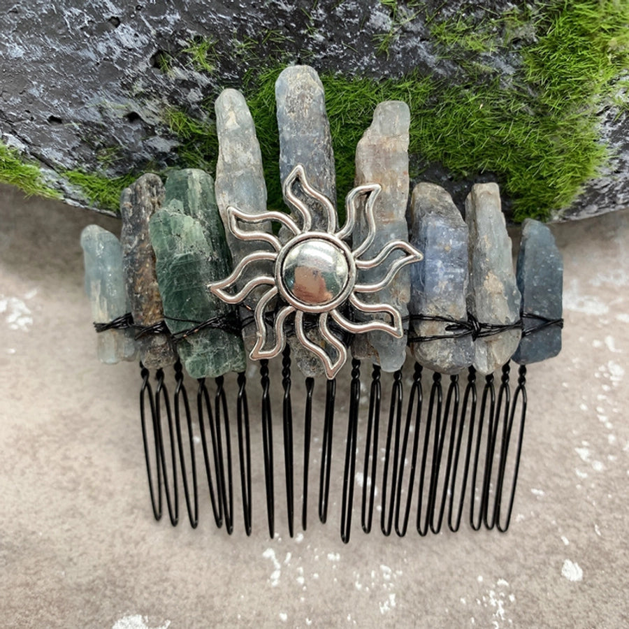 fashion sun crown crystal insert comb 1 piece