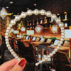women's fashion waves alloy inlay artificial pearls headwear