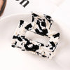 simple style color block acetic acid sheets carving hair claws 1 piece