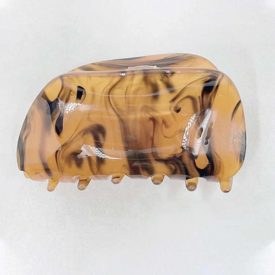 retro marble arylic handmade hair claws 1 piece