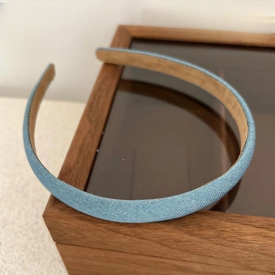 simple style solid color cloth hair band