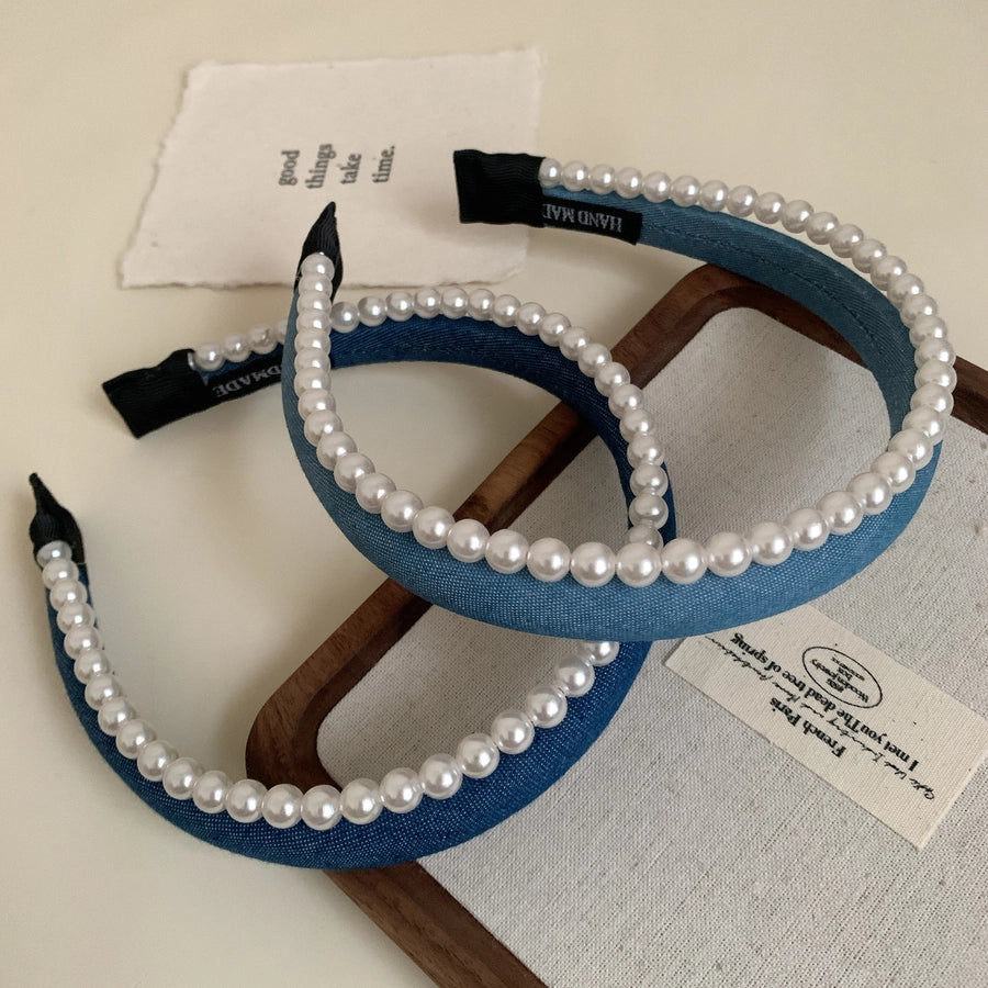 Women's Elegant Simple Style Solid Color Cloth Hair Band