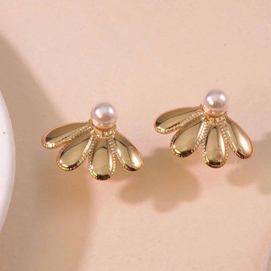 1 Pair Elegant Simple Style Flower 304 Stainless Steel Ear Studs