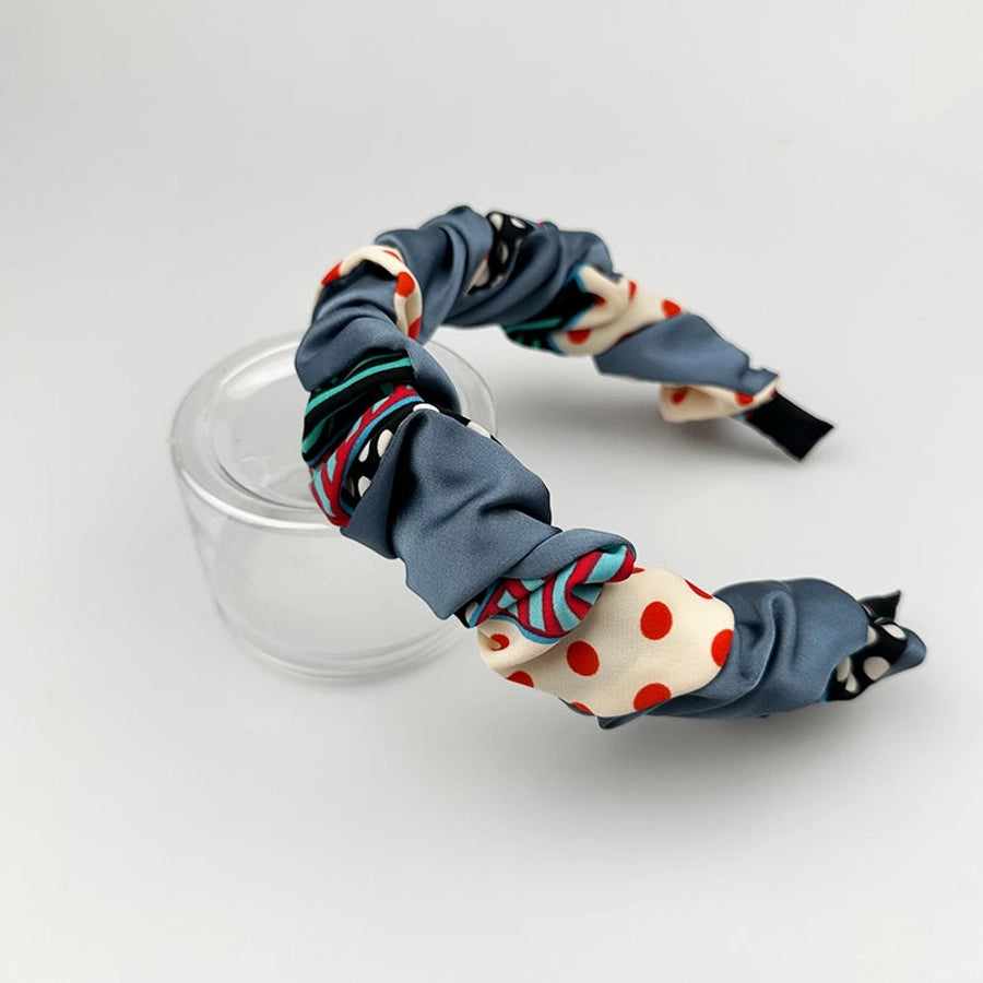 Women's Casual Retro Stripe Cloth Printing and Dyeing Printing Hair Band