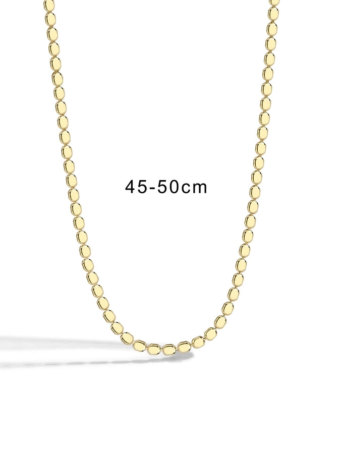 Brass 18K Gold Plated Paper Clip Solid Color Long Necklace Necklace