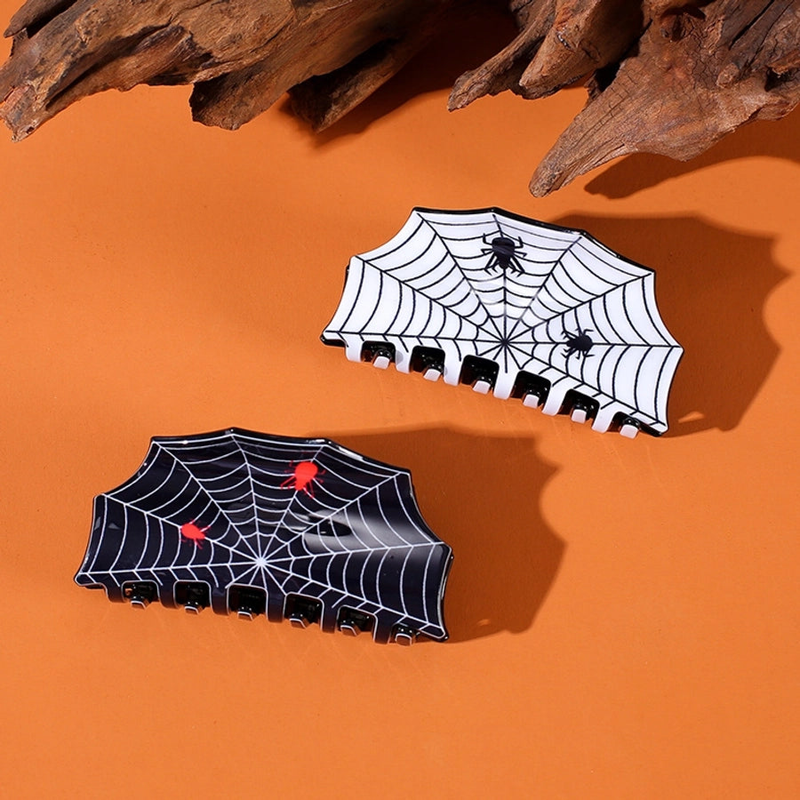 Halloween Casual Simple Style Women's Spider Spider Web Arylic Hair Claws