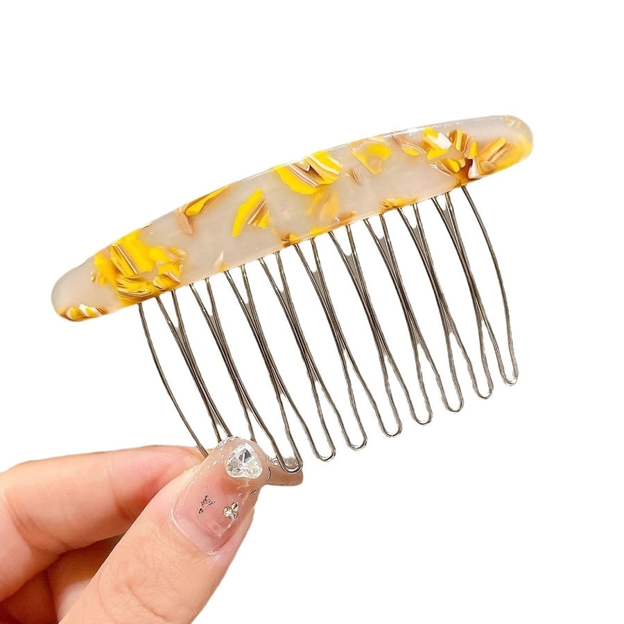 women's simple style geometric alloy insert comb