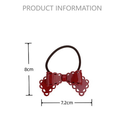 Women's Classic Style Korean Style IG Style Bow Knot Acetic acid sheets Hair Tie