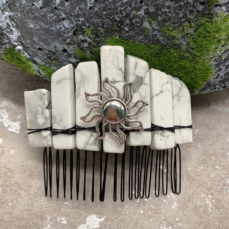 fashion sun crown crystal insert comb 1 piece