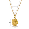 Jewelry Simple Style Geometric Heart Shape Rose 304 Stainless Steel Plating Pendant Necklace