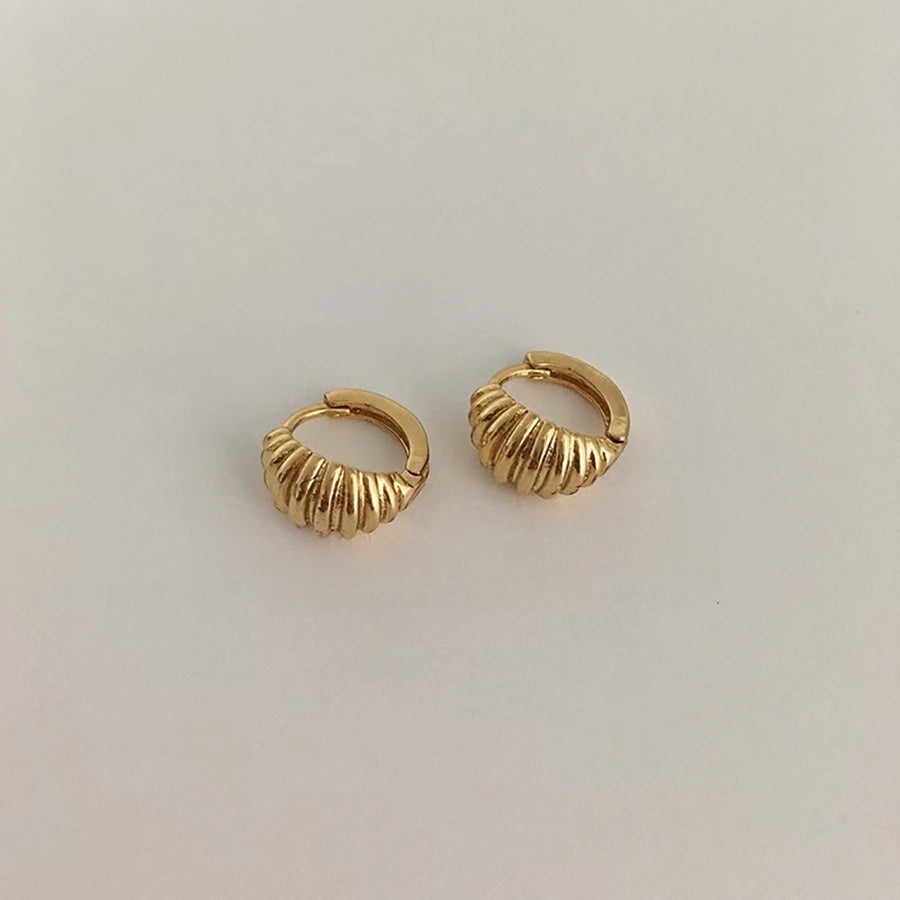 1 Pair Streetwear Geometric Plating Copper Earrings