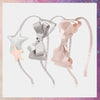 sweet star bow knot silk hair band