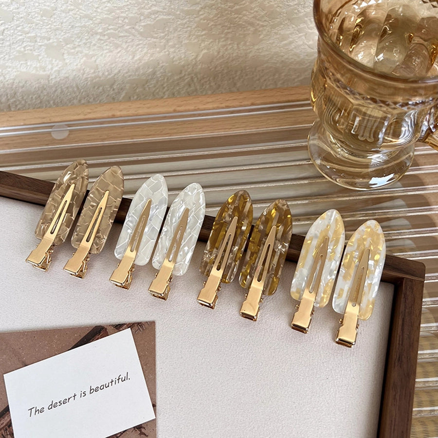 women's sweet geometric acetic acid sheets hair clip