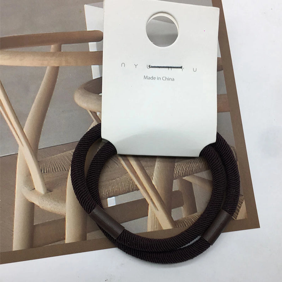 fashion stripe flower cloth hair tie